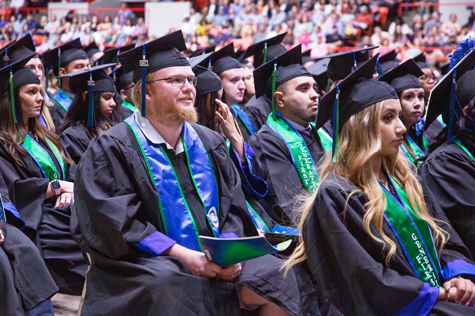 Photo of UHCL graduates at commencement